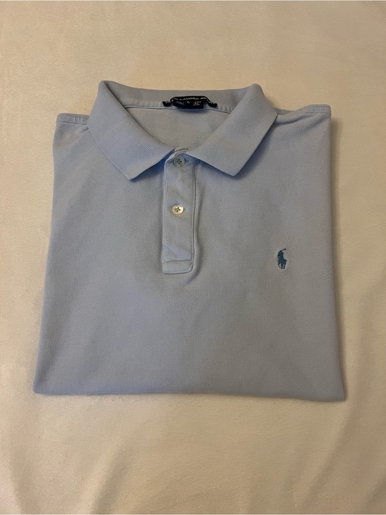 Polo Ralph Lauren Tops - Polo by Ralph Lauren Baby Blue Short Sleeve Cotton Polo Shirt